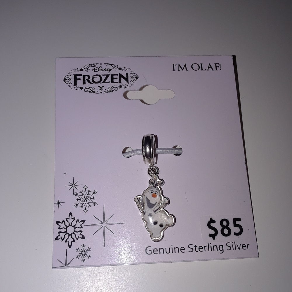 Disney Frozen I'm Olaf sterling silver charm